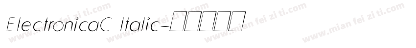 ElectronicaC ltalic字体转换